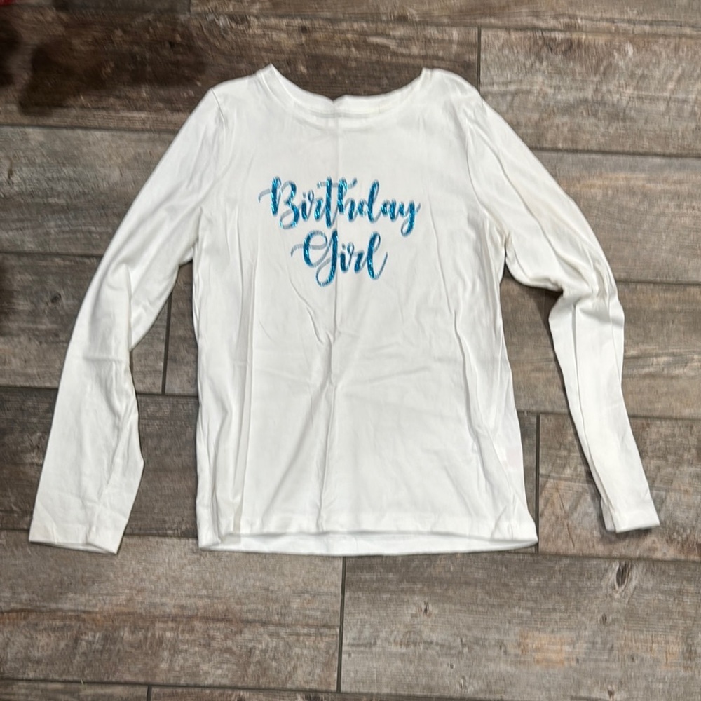 Birthday Girl “12” White Long Sleeve Shirt